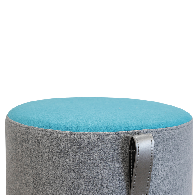 ASTRA POUF CELESTE LATERAL GRAFITO