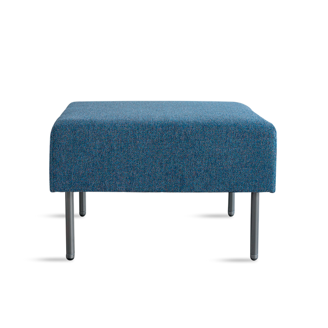 FLOWER AZUL POUF 4P ALTA METAL 1C