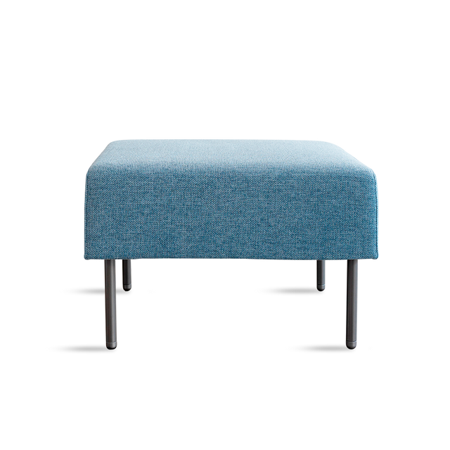 FLOWER AZUL POUF 4P ALTA METAL 1C