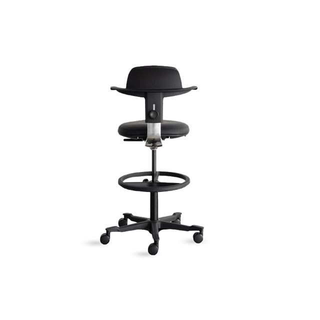 NEC STOOL NEGRA T.PU NG A.AJ CON ANGULO