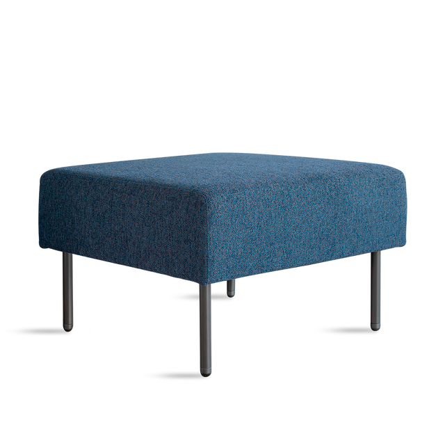 FLOWER AZUL POUF 4P ALTA METAL 1C