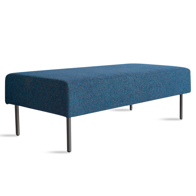 FLOWER AZUL POUF 4P ALTA METAL 2C