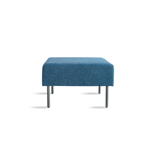 FLOWER AZUL POUF 4P ALTA METAL 2C