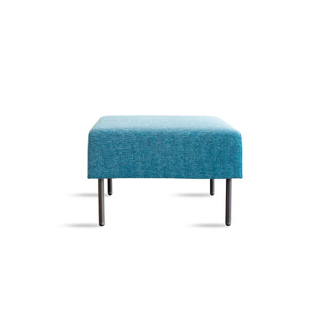 FLOWER AZUL POUF 4P ALTA METAL 2C