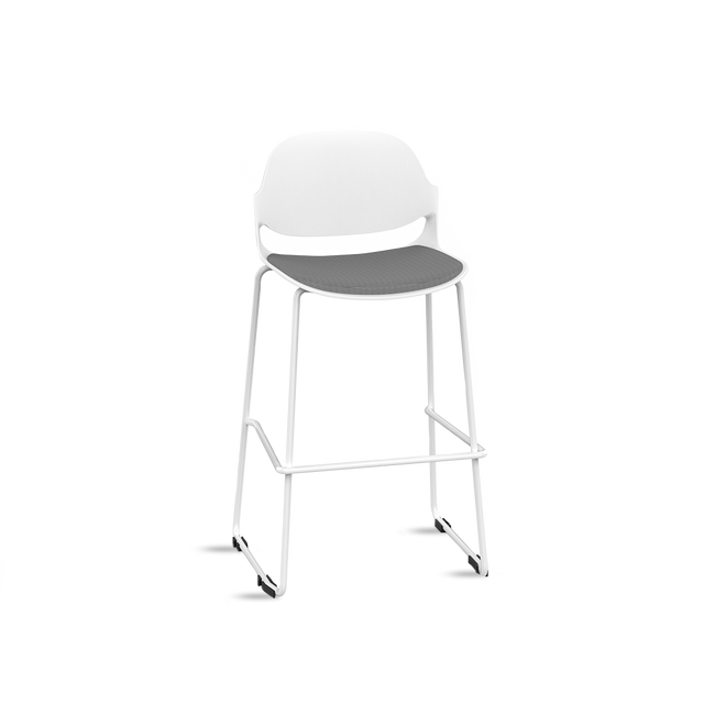 ADAN TABURETE TRINEO E+P BL A.TELA.GRIS